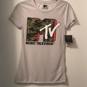 MTV Camo fitted tee
